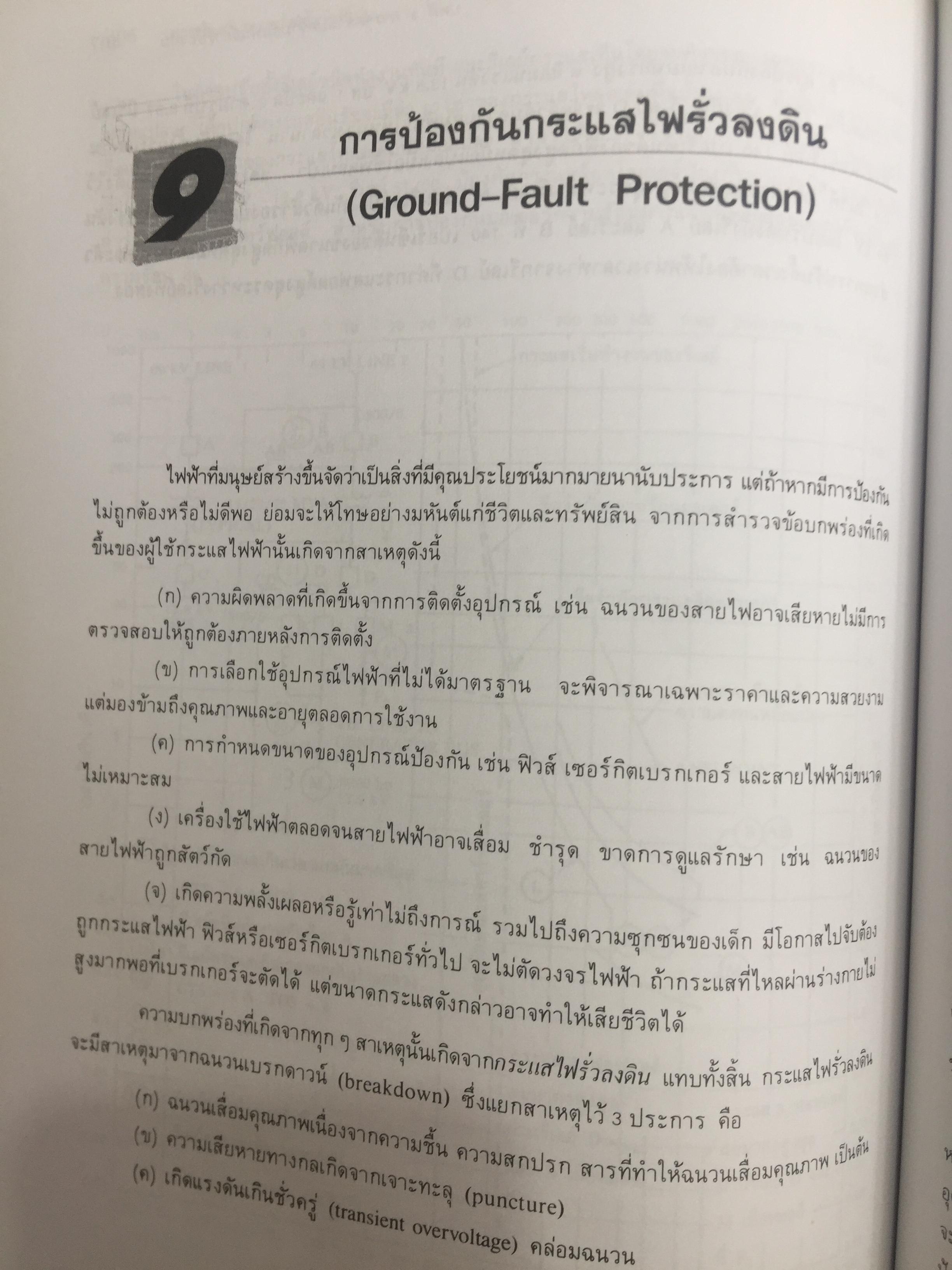 การป้องกัน ระบบไฟฟ้ากำลัง Electric Power System Protection ฟิวส์ เซอร์กิตเบรกเกอร์ รีเลย์ป้องกัน การป้องกันกระแสไฟรั่วลงดิน ผู้เขียน ธนบูรณ์ ศศิภานุเดช 0 กก.
