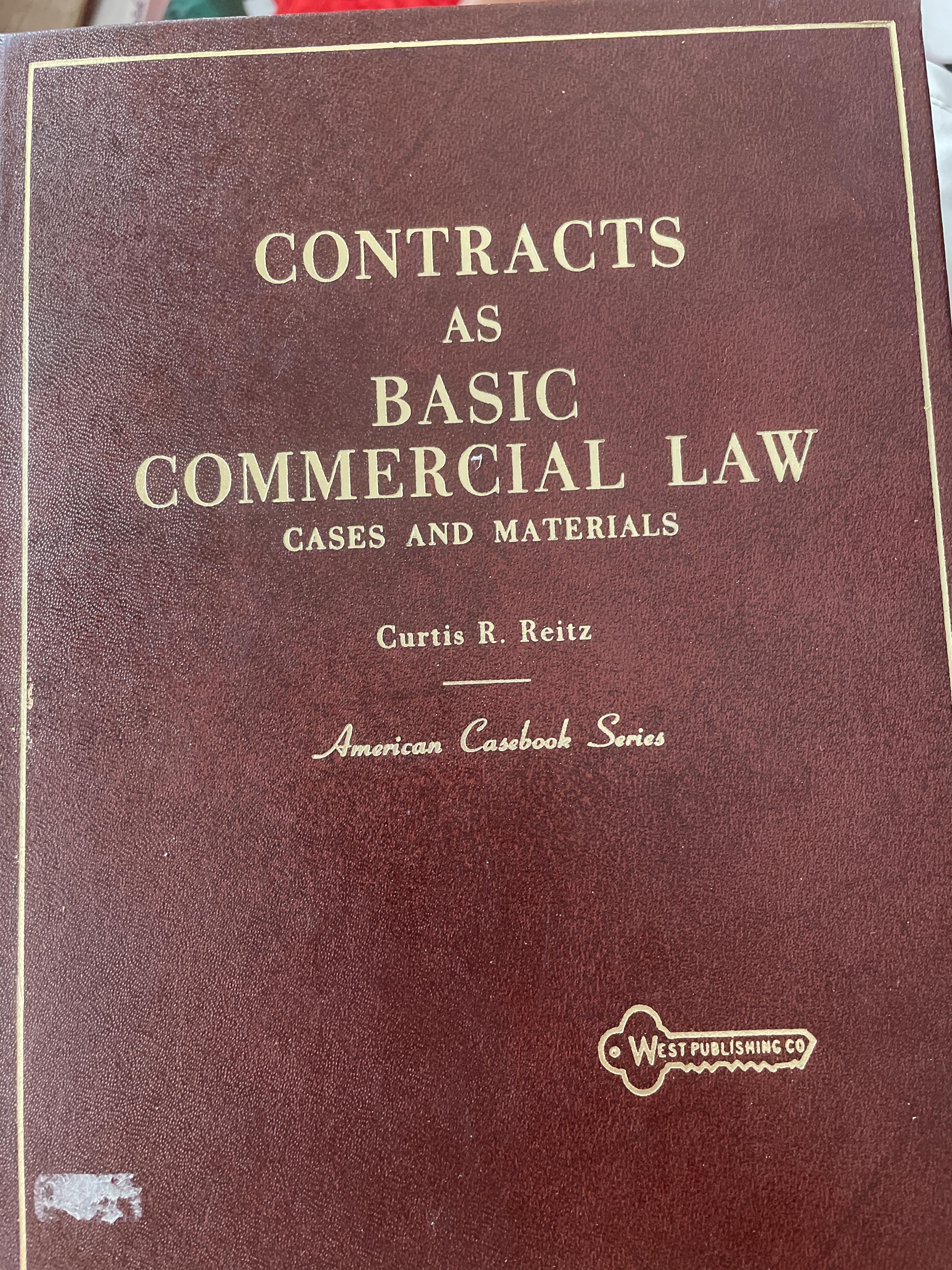 CONTRACTS. AS. BASIC. COMMERCIAL. LAW 8,600 กรัม