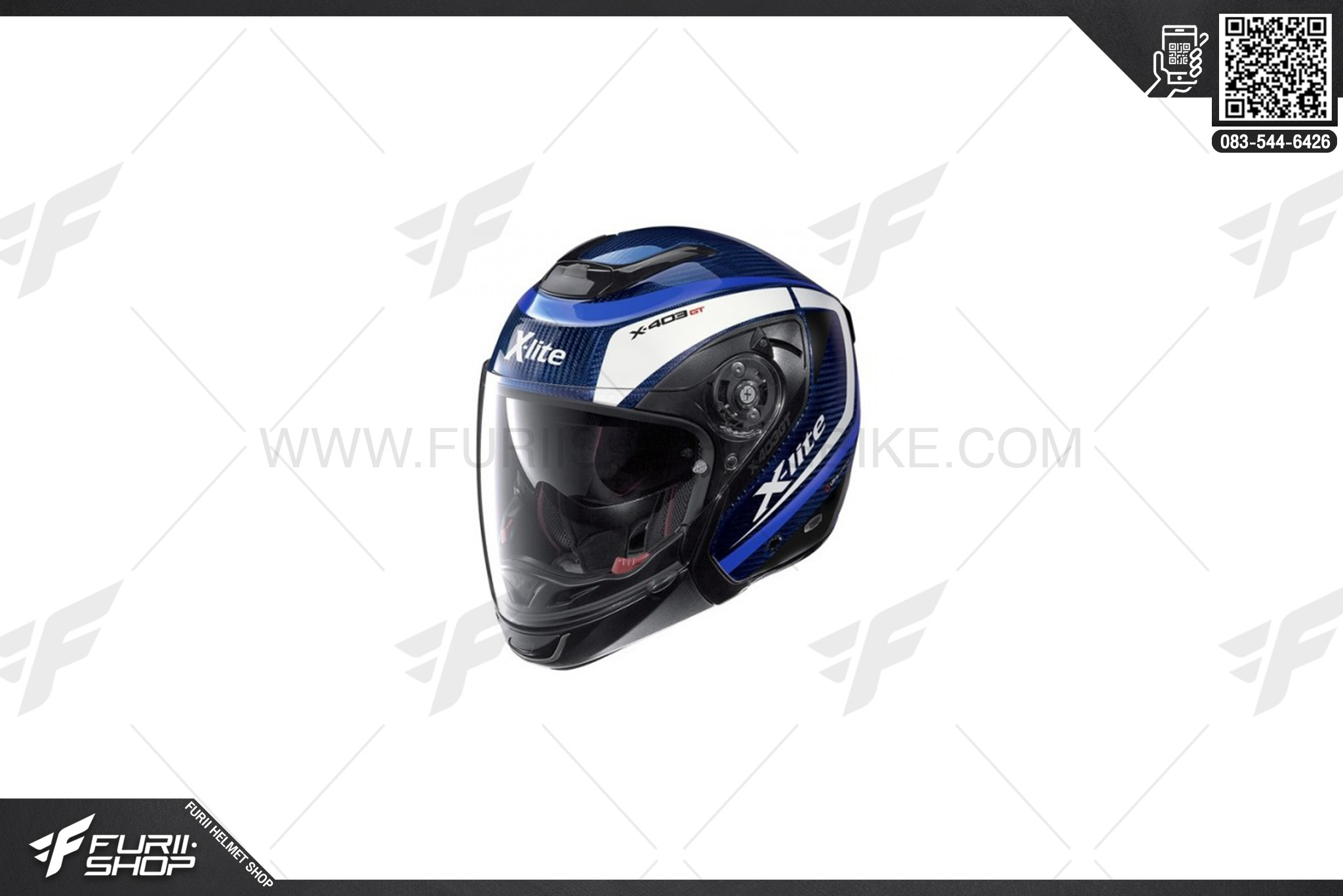 หมวกกันน็อค X-LITE X-403 Meridian Blue (7)