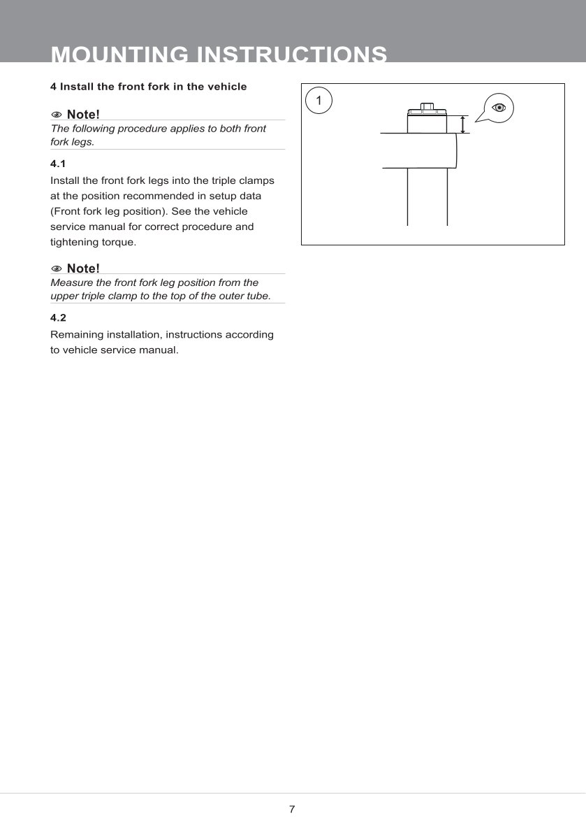 สปริงโช้คหน้า Ohlins FKS524 For Indian FTR 1200 S 2021-2023