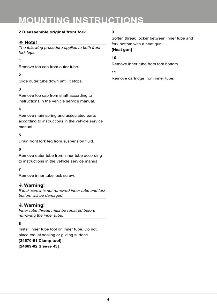 สปริงโช้คหน้า Ohlins FKR102 For Yamaha YZF R6 2017-2024