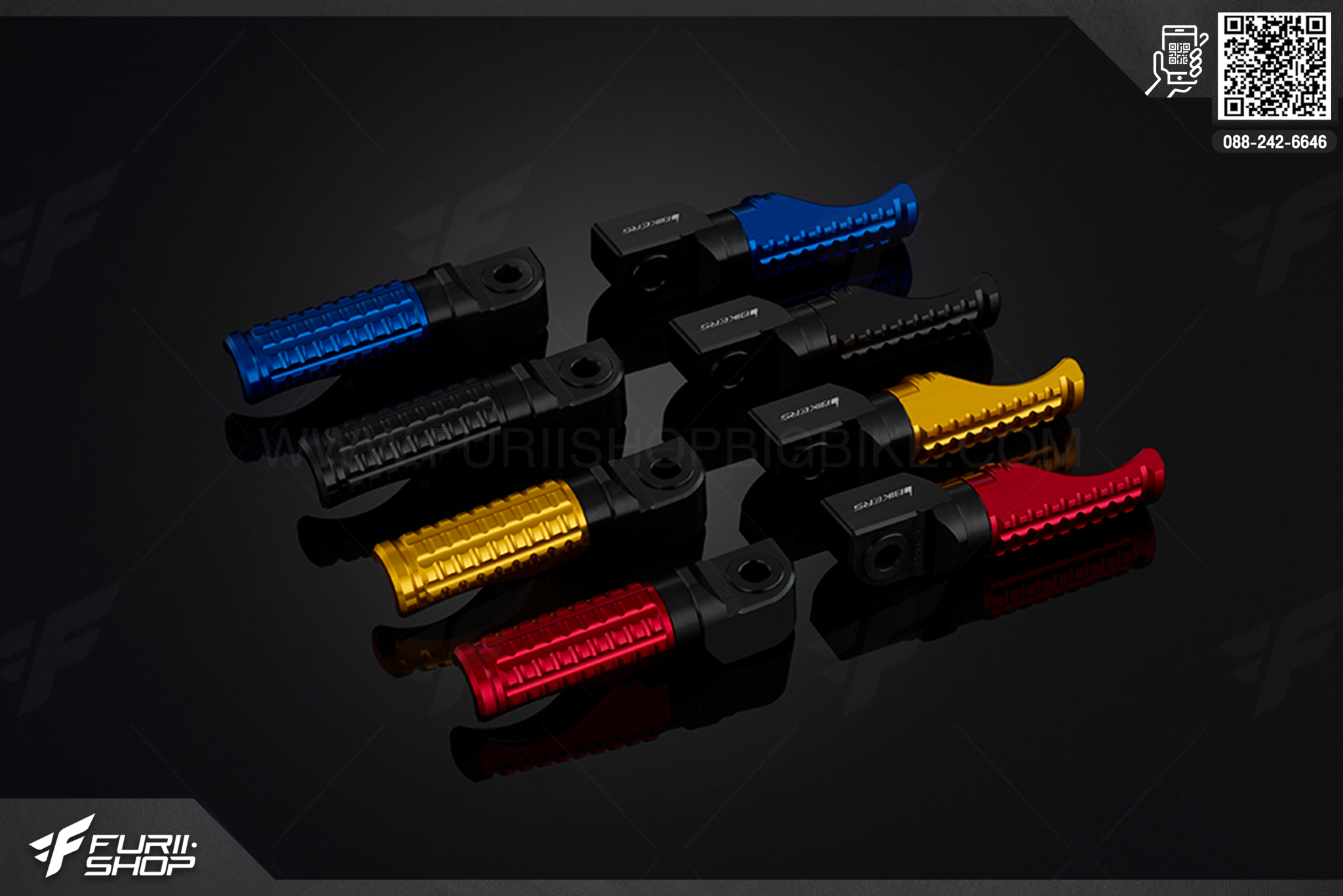 พักเท้าหลัง Rear Footrests Bikers Yamaha M-Slaz