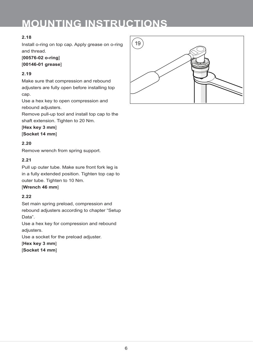 สปริงโช้คหน้า Ohlins FKS518 For Yamaha Tracer 9 2021-2023