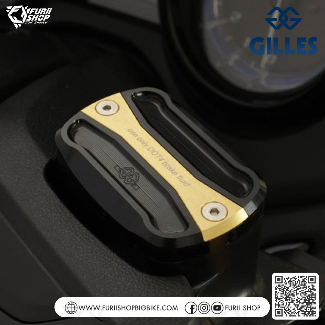 ฝาปิดกะปุกน้ำมันเบรก Gilles tooling Brake Fluid Cover : for Yamaha TMAX530 SX/DX 2017-2019 & TMAX560 2020-2021
