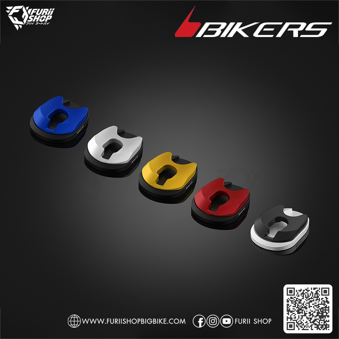 ตัวรองขาตั้ง (ตีนเป็ด) (ฐานล่างของตัวรองขาตั้ง จะเป็นผิวด้าน) (Y0287) Bikers Flat Foot (matt colour on base) : for Yamaha YZF-R3 2015-2018