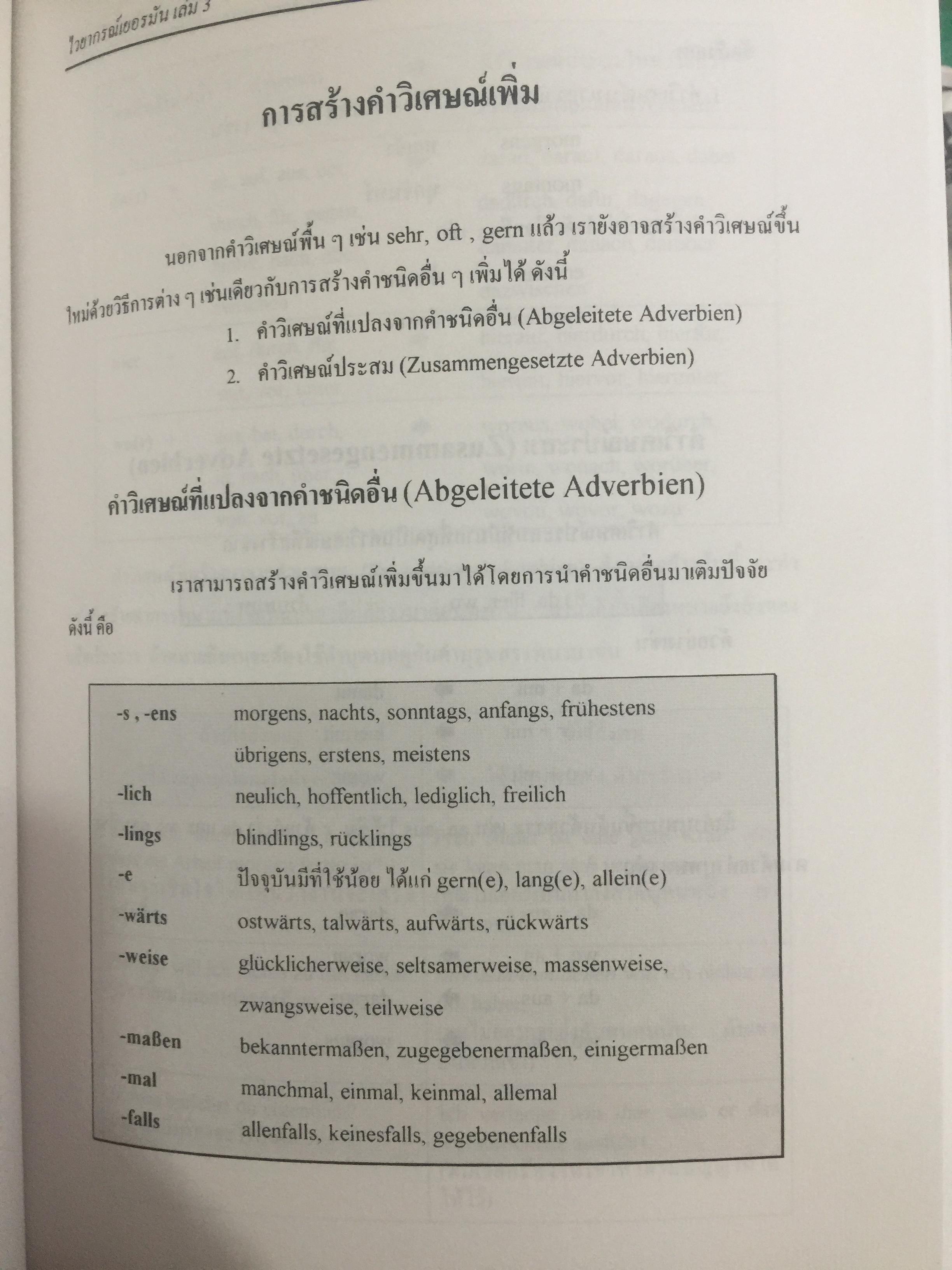 ไวยากรณ์เยอรมัน เล่ม 3. Deutsche Grammatik Band 3 ผู้เขียน วรรณา แสงอร่ามเรือง สำนักพิมพ์แห่งจุฬาลงกรณ์มหาวิทยาลัย 2,500 กรัม