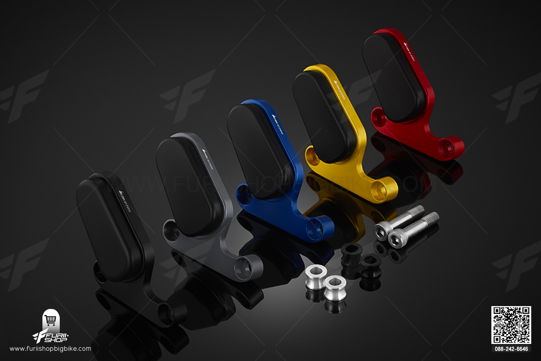 ครอบปั้มเบรคล่าง ด้านหน้า Front Caliper Brake Guard Yamaha X-MAX300