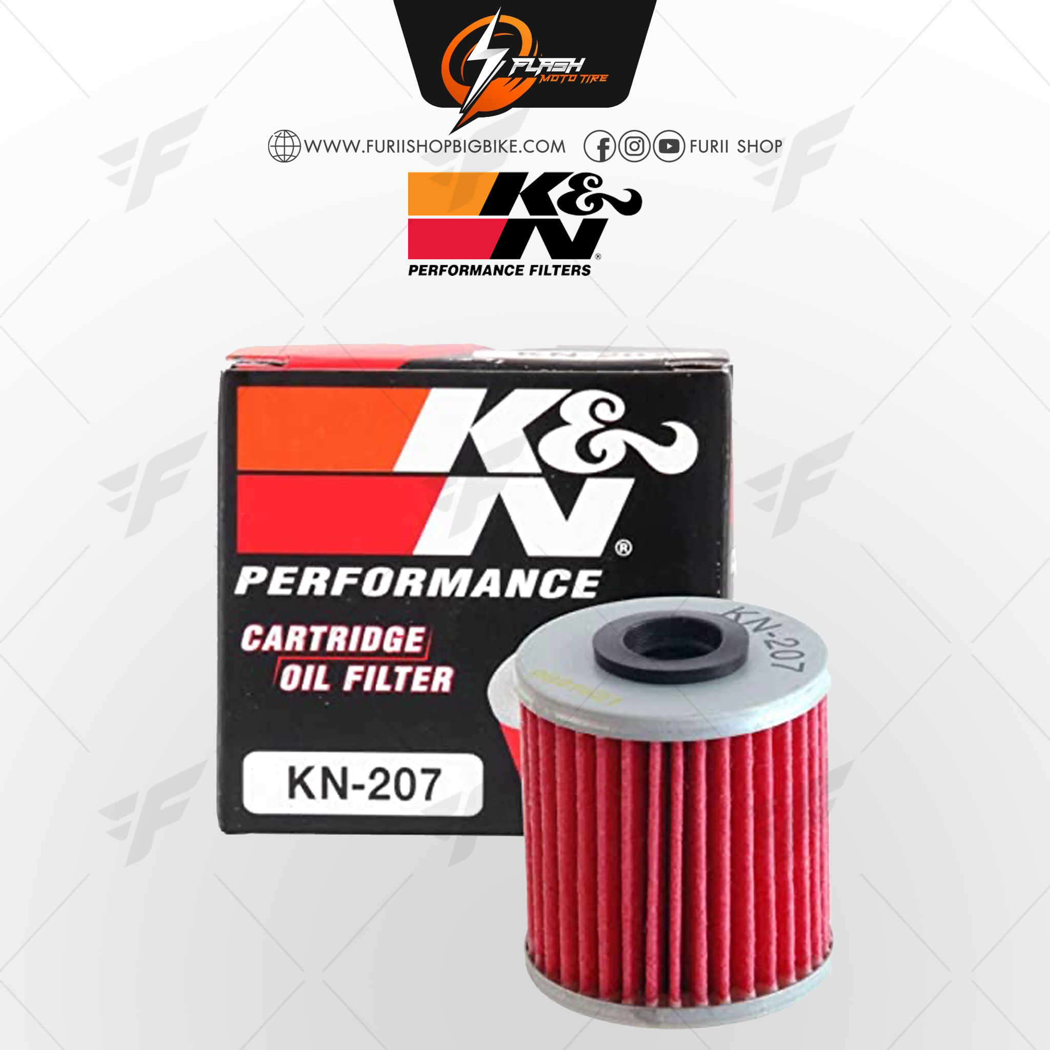 กรองน้ำมันเครื่อง K&N FOR KAWASAKI สำหรับมอเตอร์ไซค์ บิ๊กไบค์