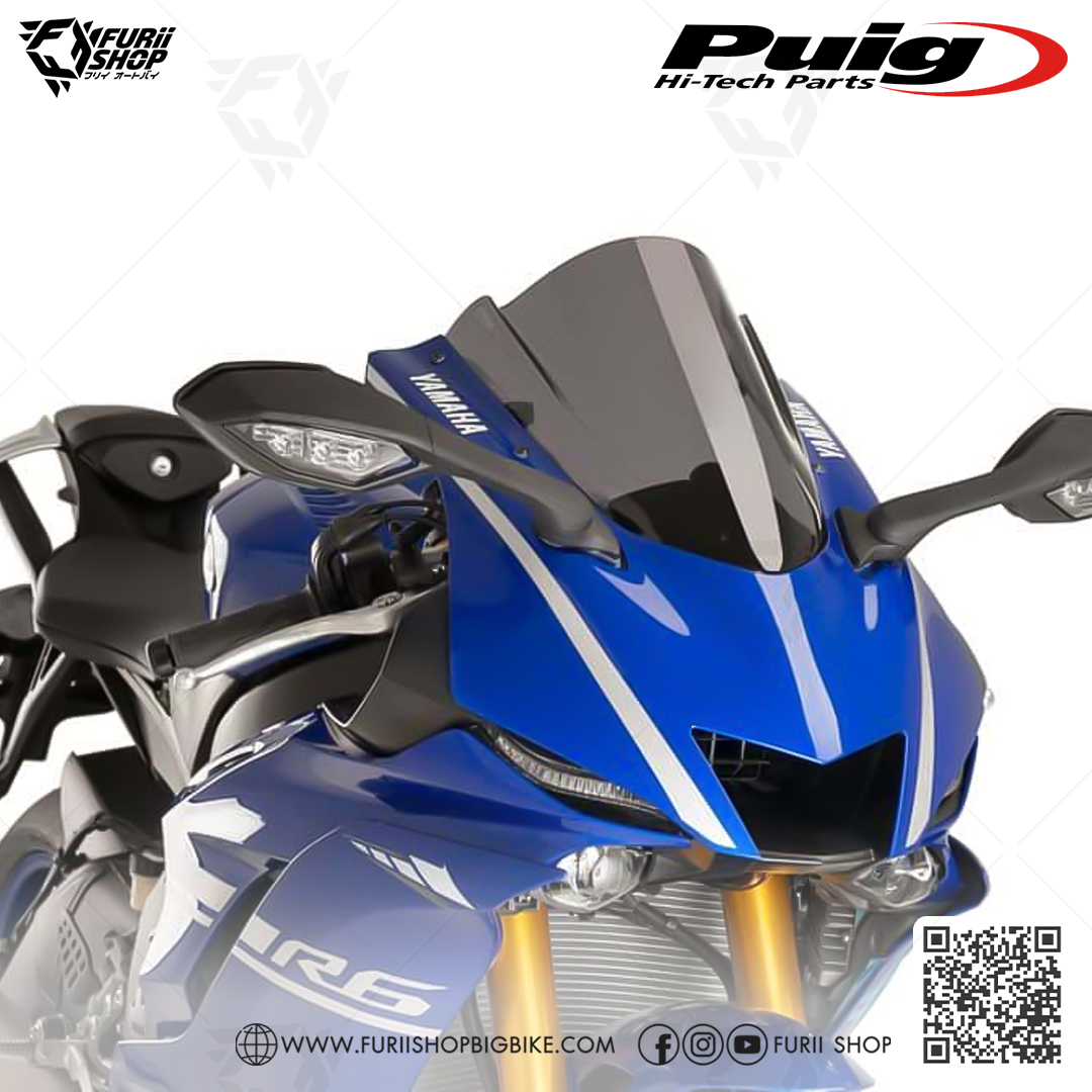 ชิลด์หน้า Puig Windshield : for Yamaha R6 2017-2020 All new!!