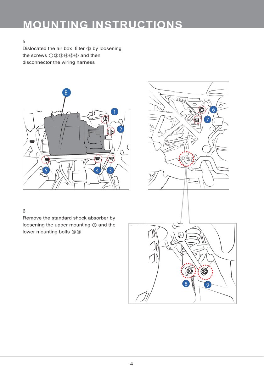 โช๊คหลังแต่ง Ohlins RE907 For Royal Enfield Himalayan ปี 2016-2023