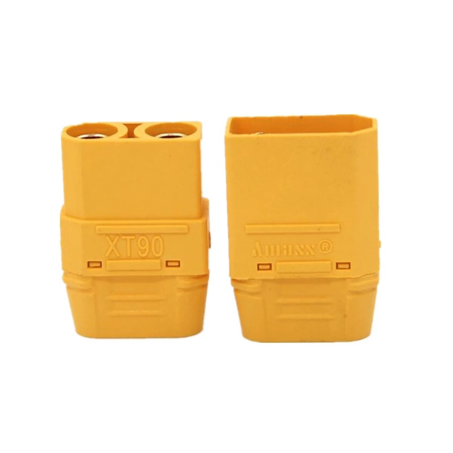 คอนเนกเตอร์ XT90 1 คู่ แบบมีฝาปิด ( connector terminalXT90 ,90A Male & Female Bullet Connectors Plug ,ขั้วต่อแบตเตอรี่ )