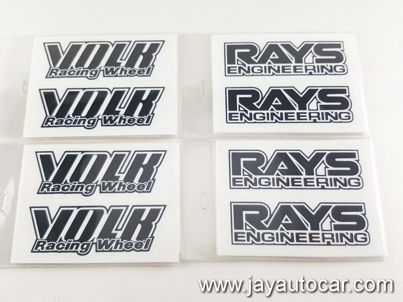 สติ๊กเกอร์ ติดล้อแม็ก Volk Rays TE37 งานคุณภาพ