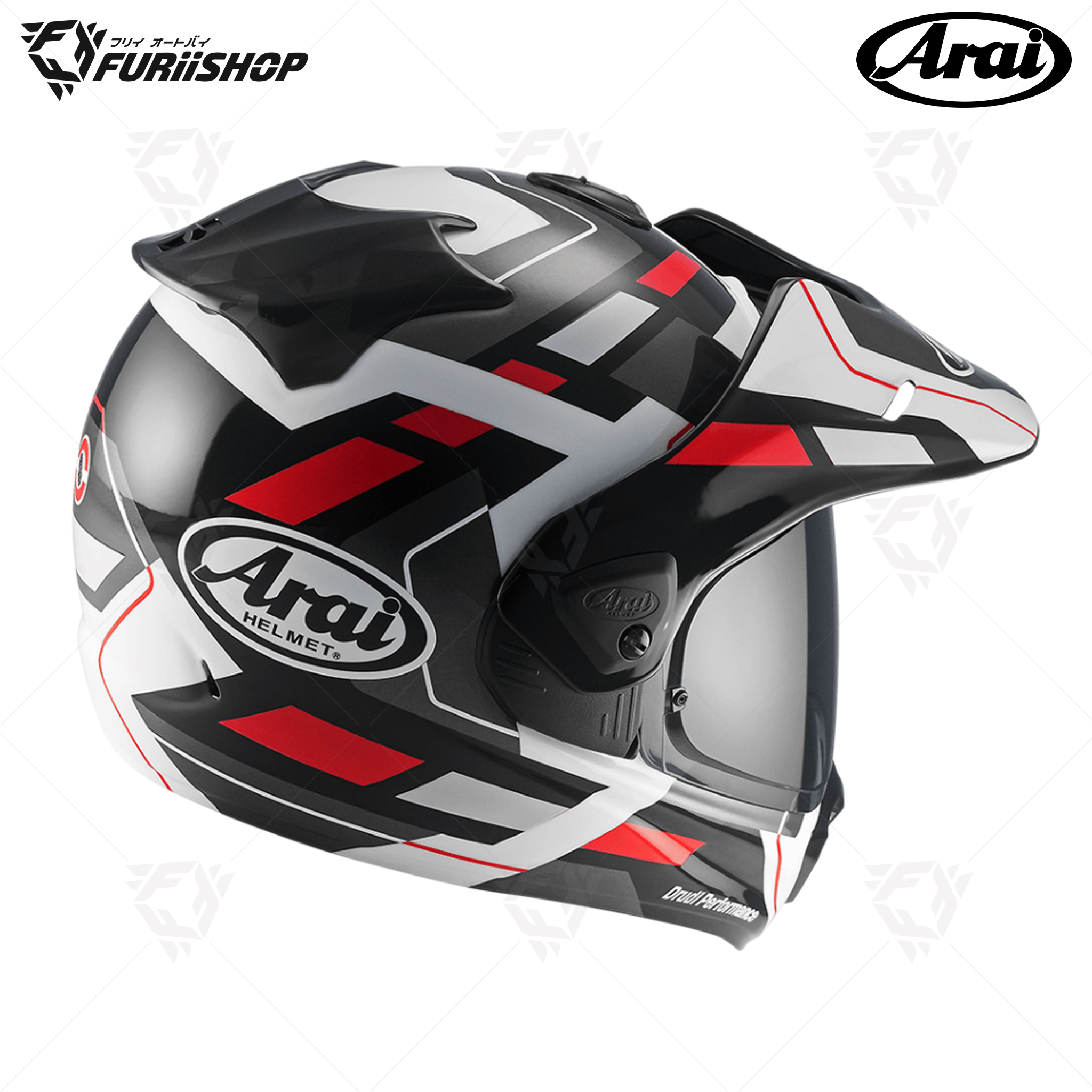 หมวกกันน็อคเต็มใบ Arai : Tour-X5 Match Red