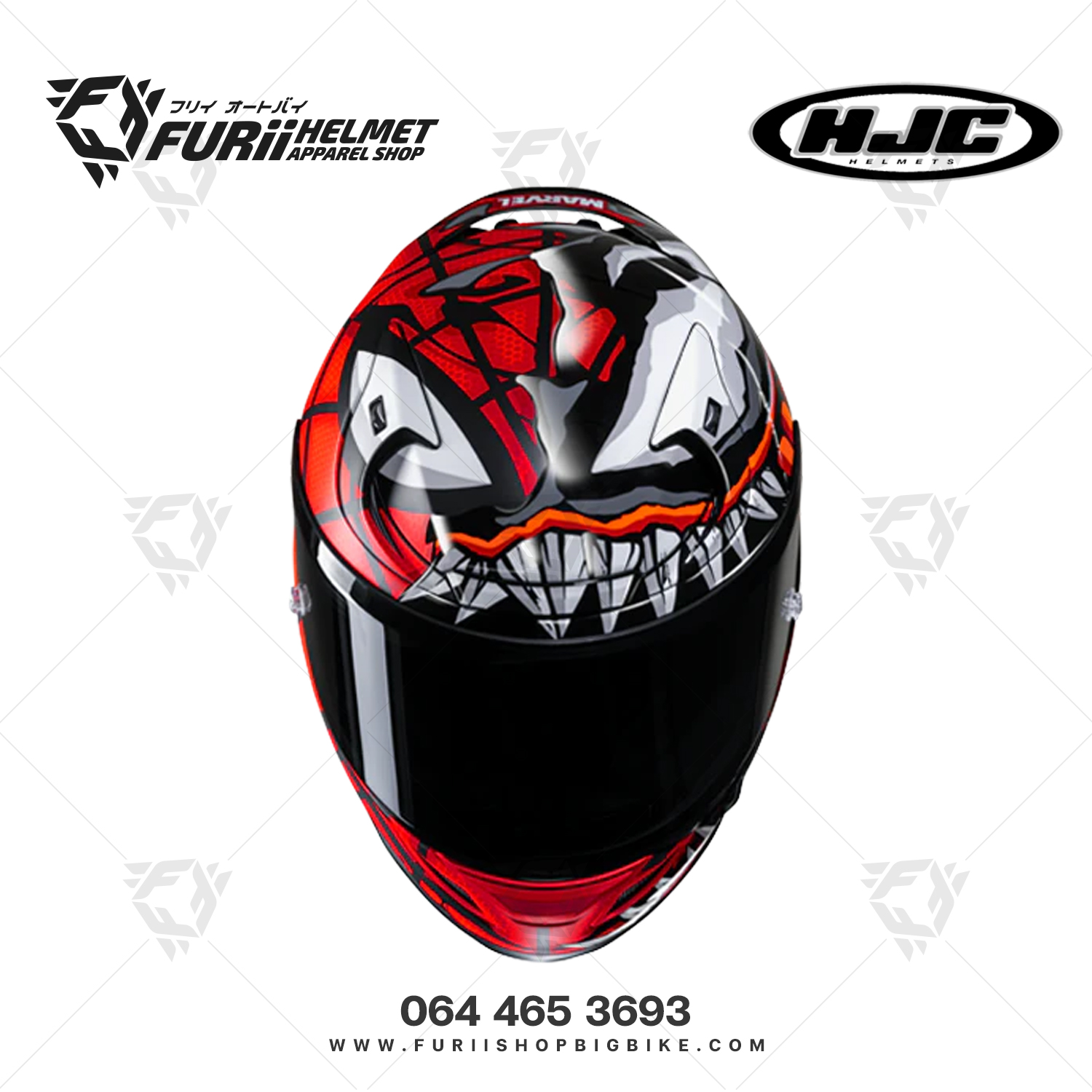 หมวกกันน็อคเต็มใบ HJC RPHA12 : MAXIMIZED VENOM MARVEL