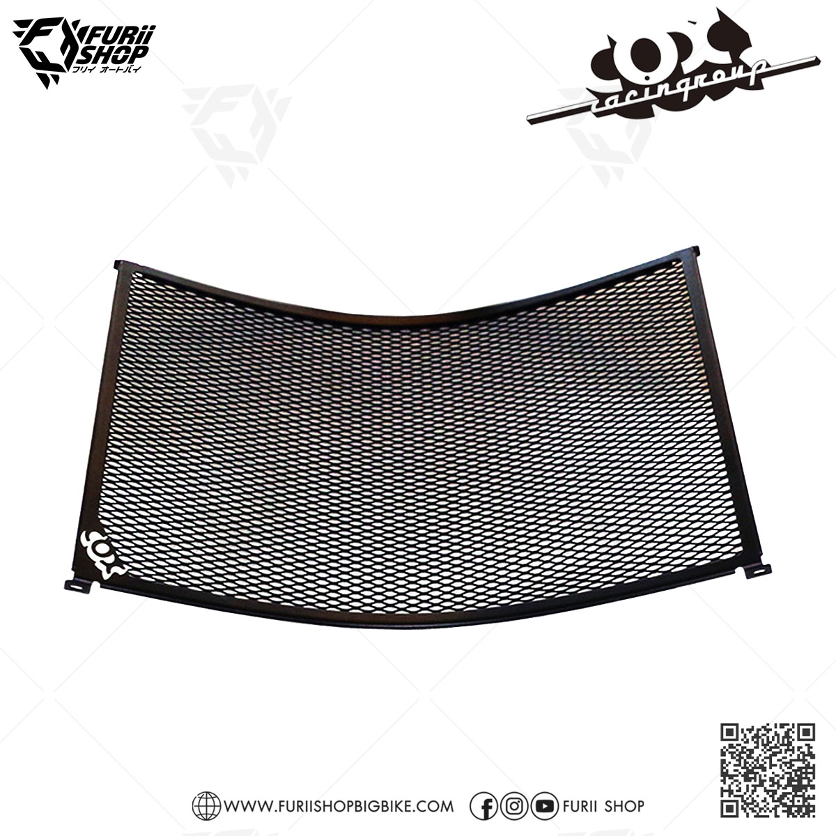 การ์ดหม้อน้ำ Cox Racing Radiator Guard (Black) : for Yamaha MT10 2017-2019