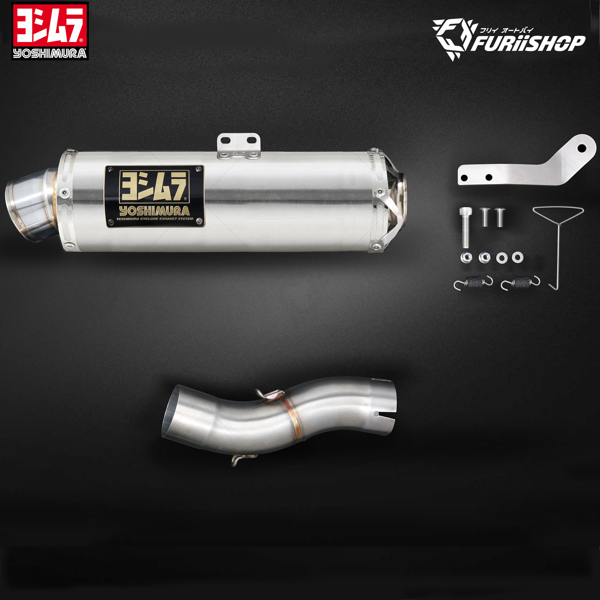 ท่อแต่ง Yoshimura Slip-on รุ่น GP-MAGNUM for Triumph SPEED400 / SCRAMBLER 400X