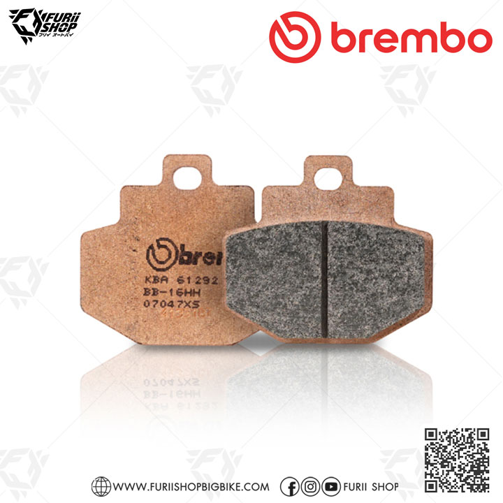 ผ้าเบรก Brembo (07047XS) : for Vespa : Sprint s125/150 / Primavera 125/150 / 946 Emporio Armani 125 / GTS 125 / GTS Super 300