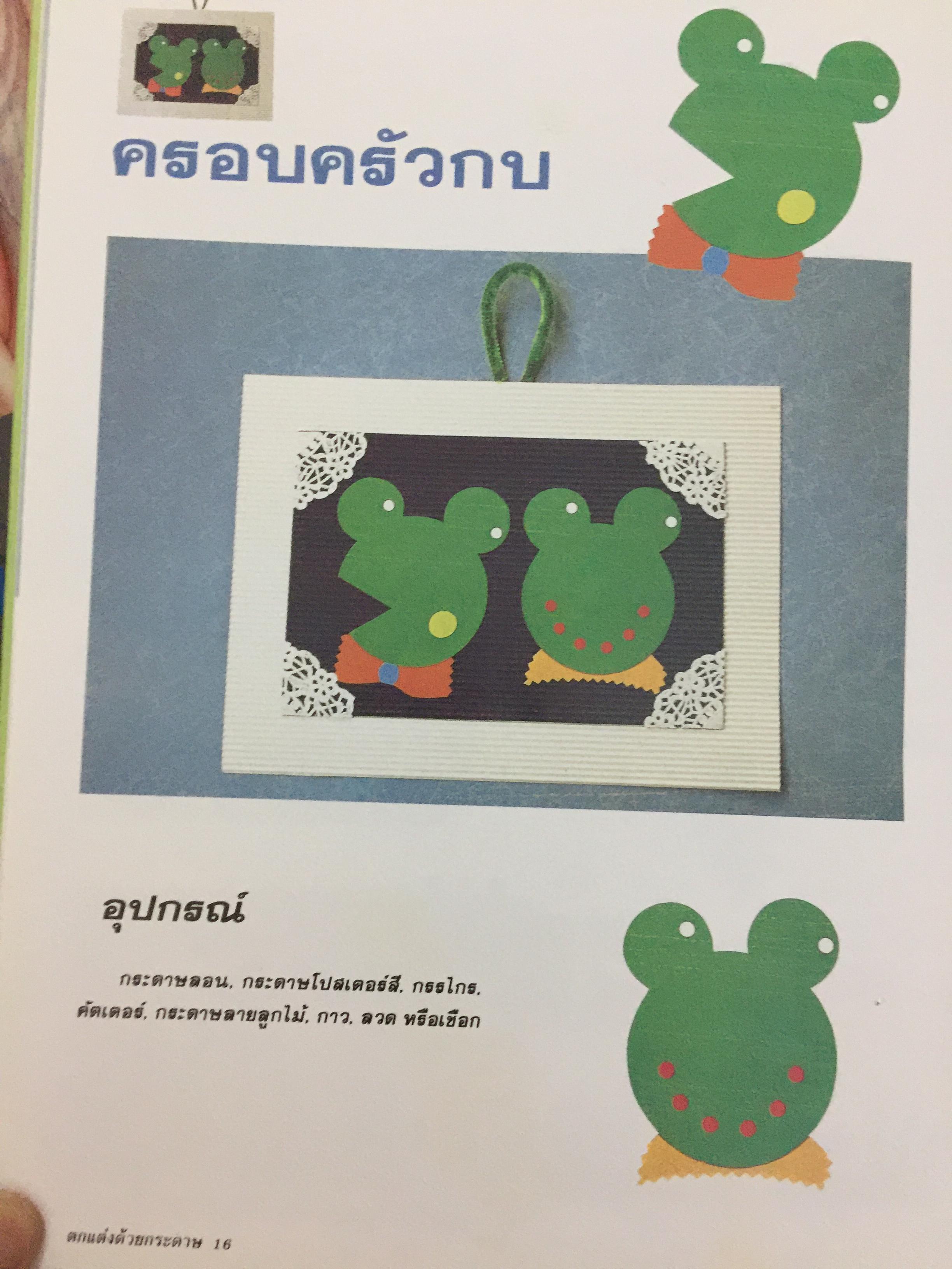 ตกแต่งป้ายนิเทศ ด้วยกระดาษ รวมงานตกแต่งกระดาษชนิดต่างๆ. พร้อมแพทเทิร์นและขั้นตอนการทำโดยละเอียด ใช้สำหรับดกแต่งชั้นเรียน จัดป้ายนิเทศ ทำการ์ดของขวัญ. ผู้เขียน สุธาทิพย์ อิ่มสำราญ 0 กก.