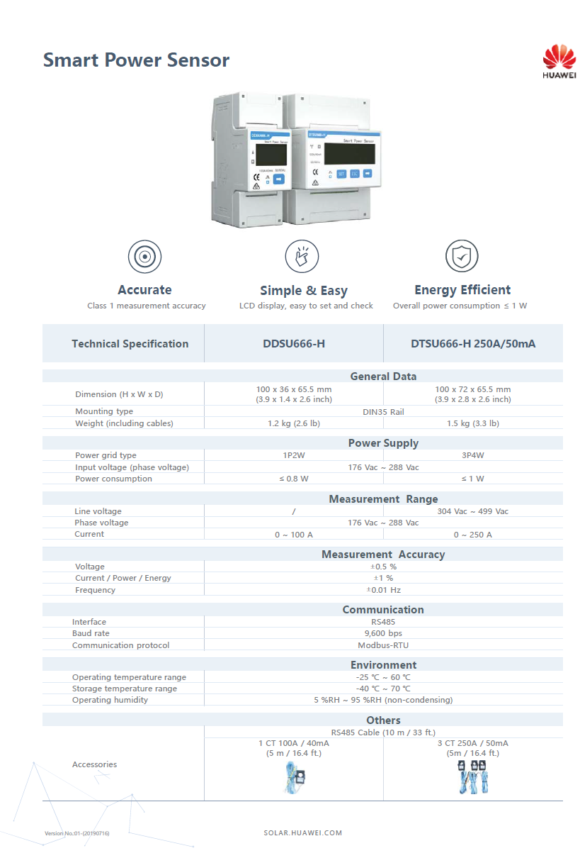 Huawei SUN 2000 On-grid grid tie inverter 3kW และ 5kW หัวเว่ย อินเวอร์เตอร์ ออนกริด +WIFI ยื่นการไฟฟ้าได้