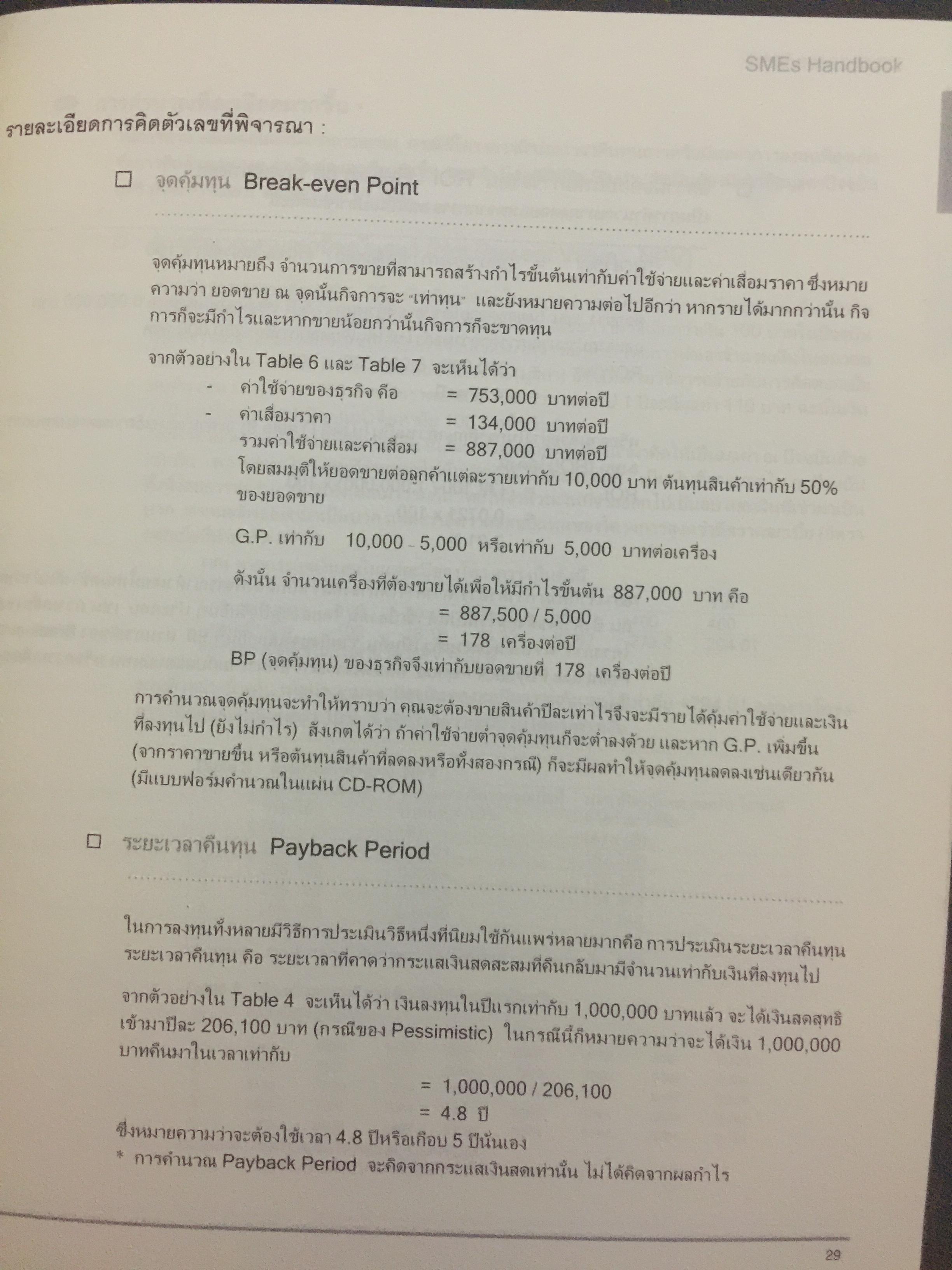 คู่มือ การจัดตั้งบริหารธุรกิจขนาดเล็ก. SMEs HANDBOOK. (ไม่มี CD-ROM) 2,090 กรัม