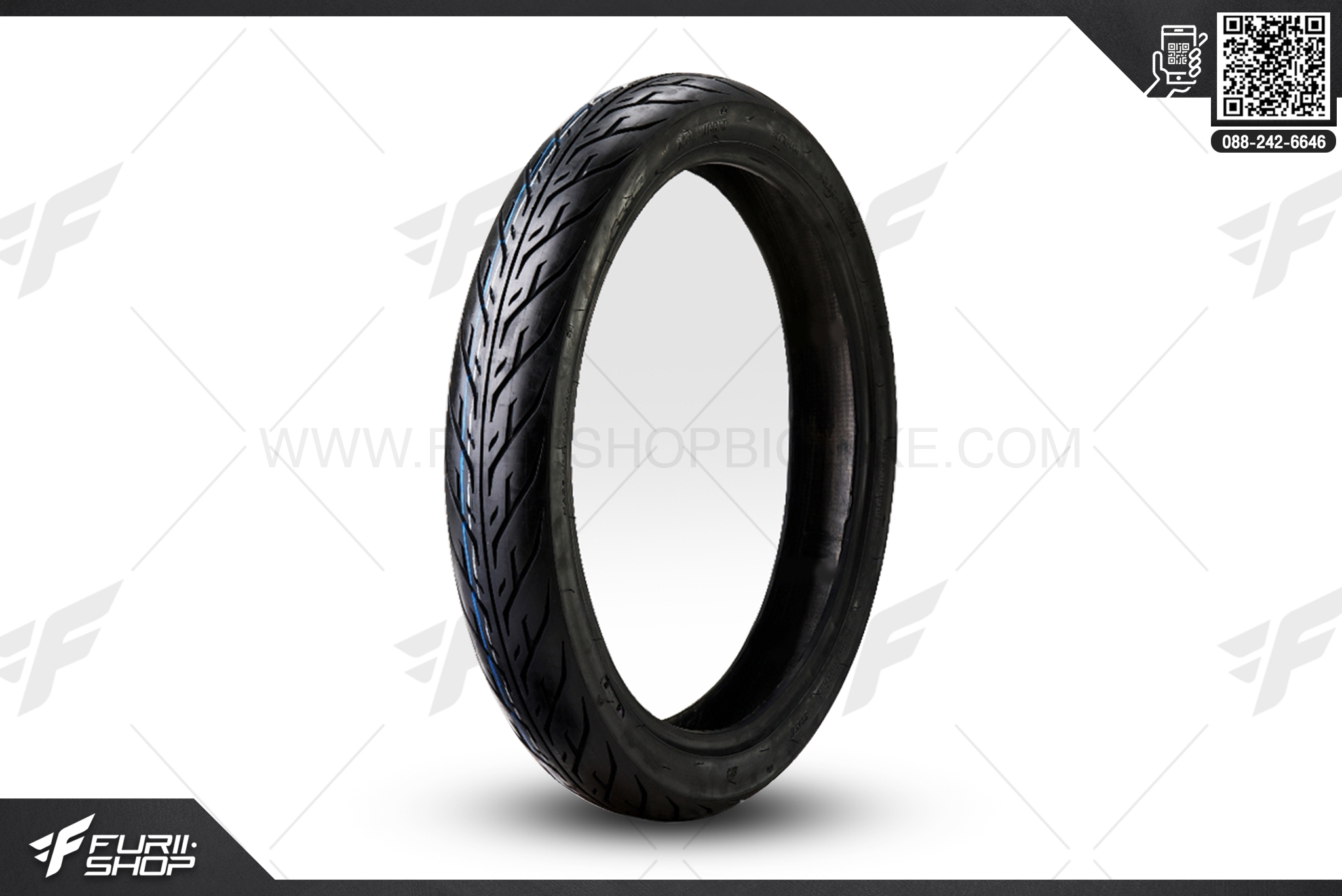 ยางมอเตอร์ไซค์ ND RUBBER Beckham 120/70-12 51L F/R TL ยางบิ๊กไบท์ ยางBigbike Mototire