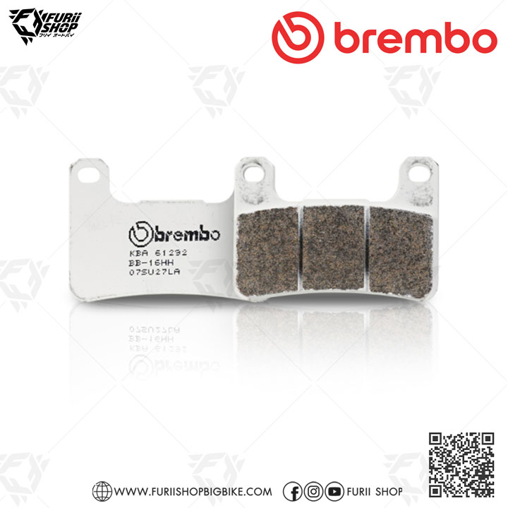 ผ้าเบรก Brembo (07SU27LA) : for KAWASAKI : Z900RS 18-21 / Z1000 10-16 / ZX10R 04-15 / ZX-25R 20 / Versys 1000 19-20