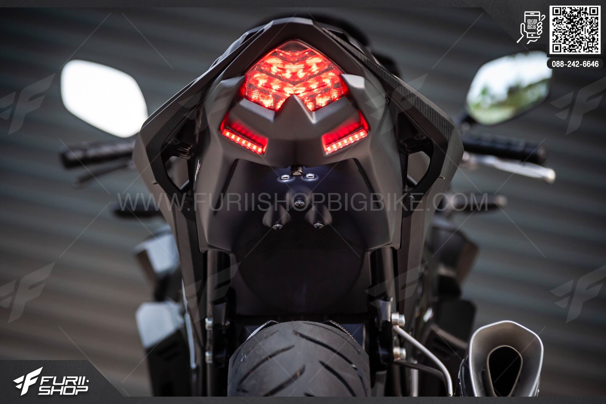 แผ่นป้ายติดท้าย MOTOZAAA FOR CBR500R