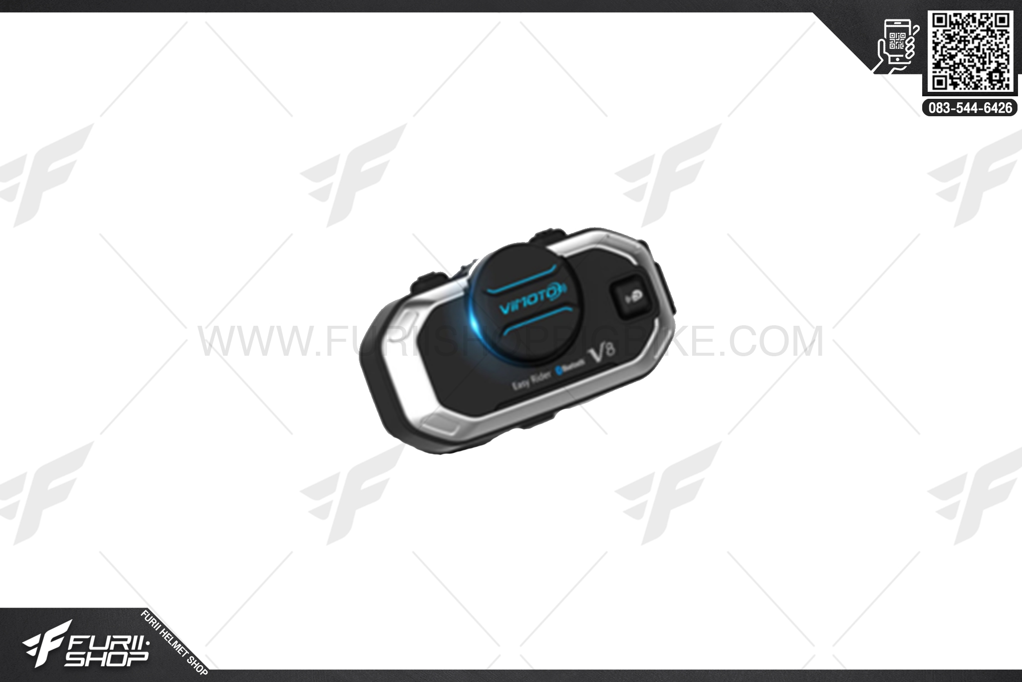 บลูทูธติดหมวกกันน็อค VIMOTO V8