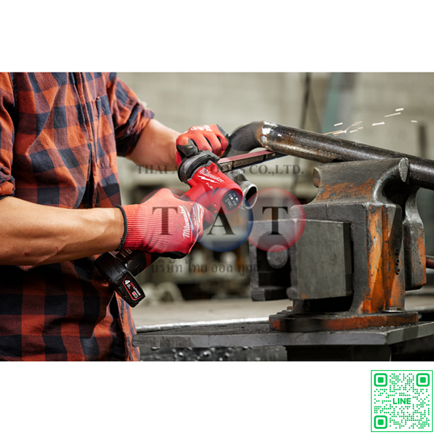 Milwaukee M12 FUEL Bandfile 3/8" x 13" | เครื่องเจียร์สายพานไร้สาย รุ่น M12 FBFL10-0