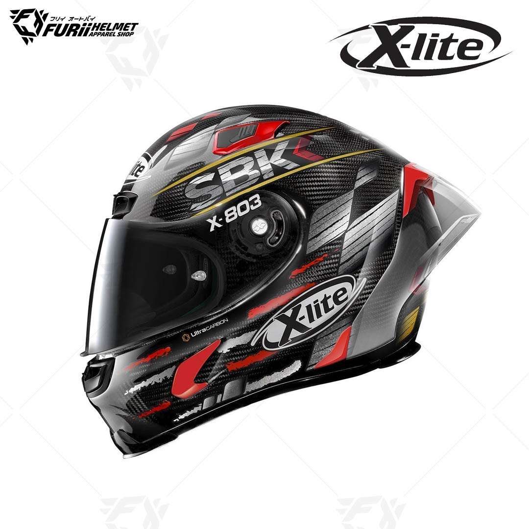 หมวกกันน็อค X-LITE : X-803RS ULTRA CARBON SBK CARBON32