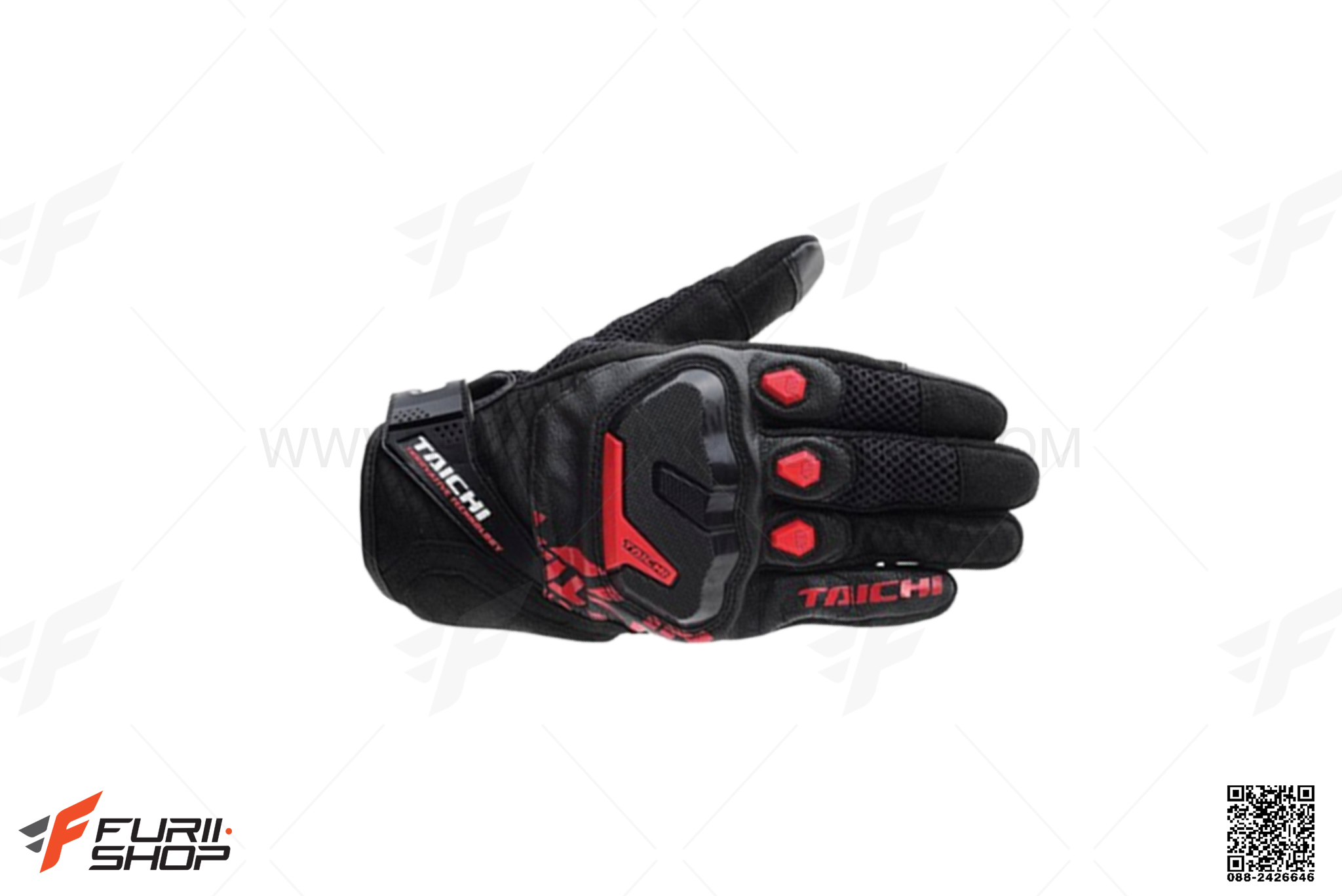 ถุงมือ Taichi RST 438 Black-Red