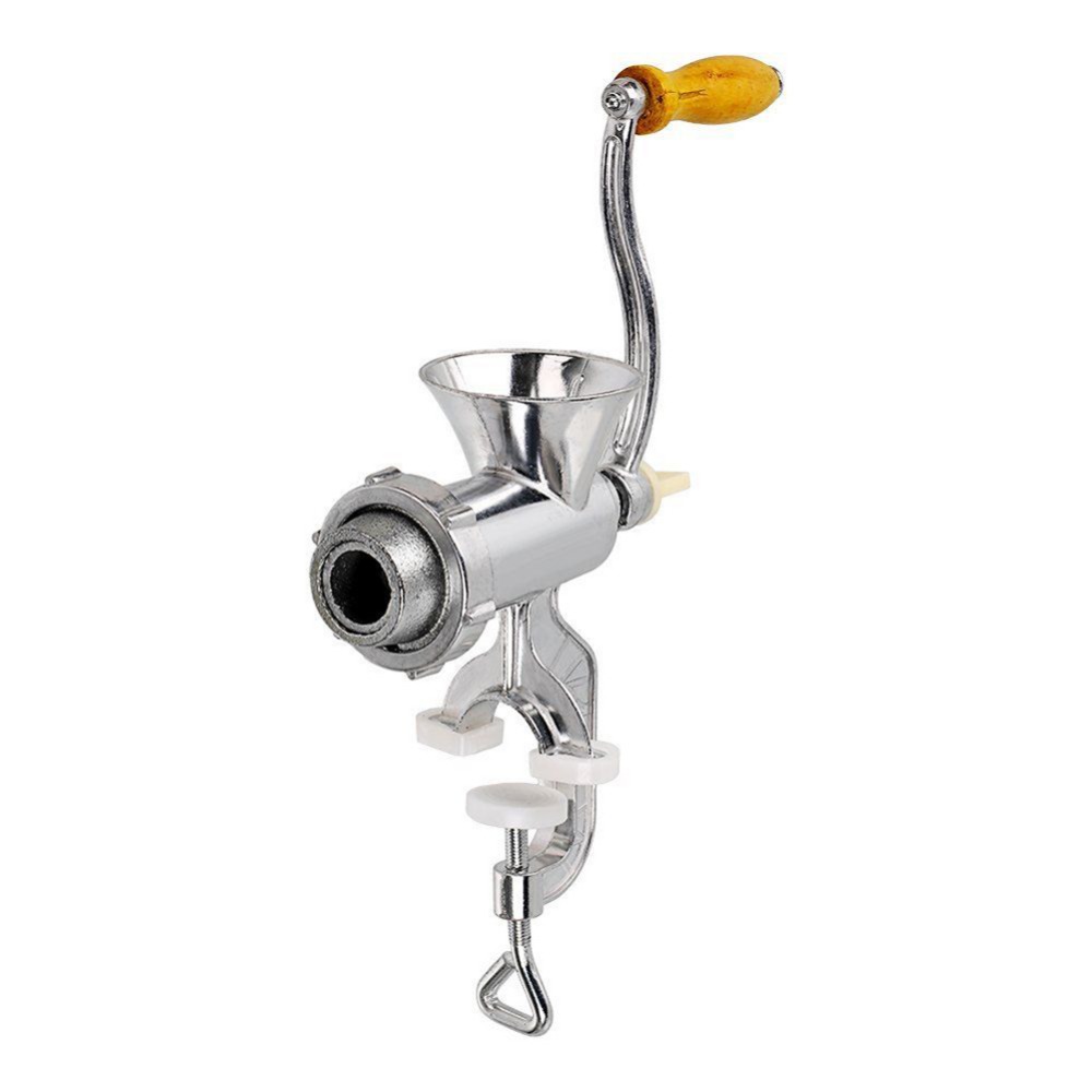 เครื่องบดเมล็ดธัญญพืชสำหรับอาหารไก่เล็ก-Grinder Mincer Stuffer Table Hand Crank