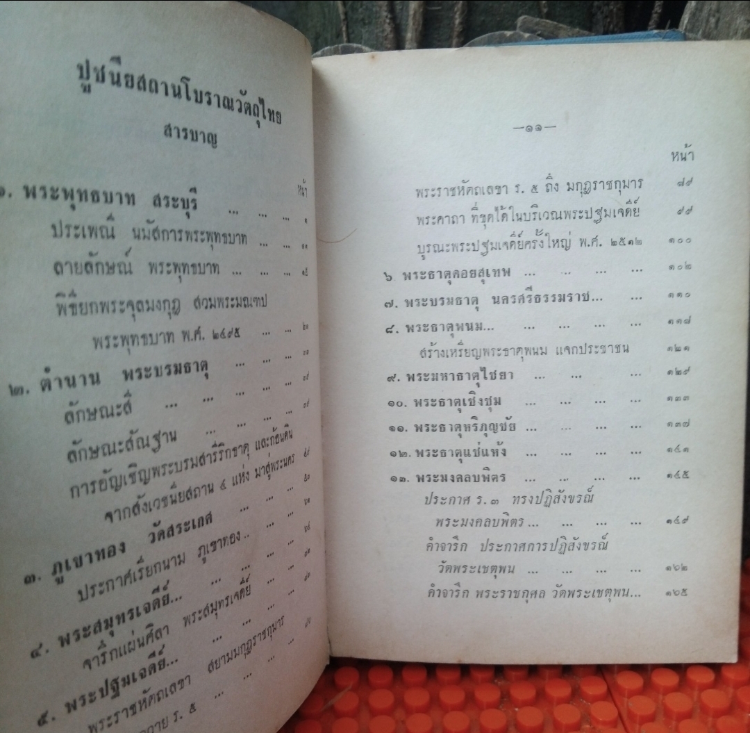 ปูชนียสถาน โบราณวัตถุไทย (50 กว่ารายการ มีภาพประกอบเยอะมาก) โดย สมพงษ์ เกรียงไกรเพชร หนังสือห้องสมุด สภาพดี