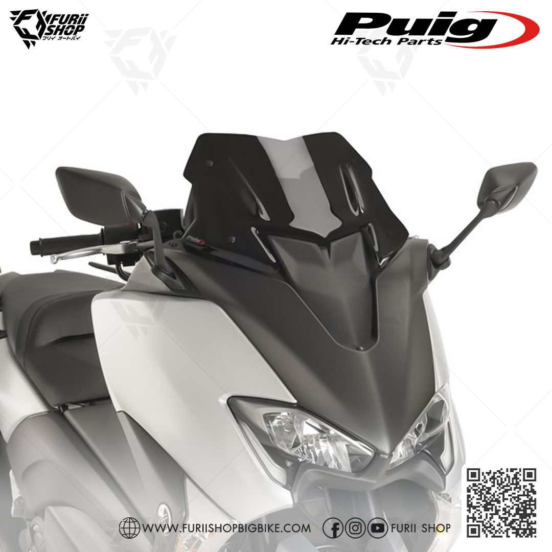 ชิลด์หน้า Puig Windshield Sport : for Yamaha TMAX530 SX/DX 2017-2019 & TMAX560 2020-2021