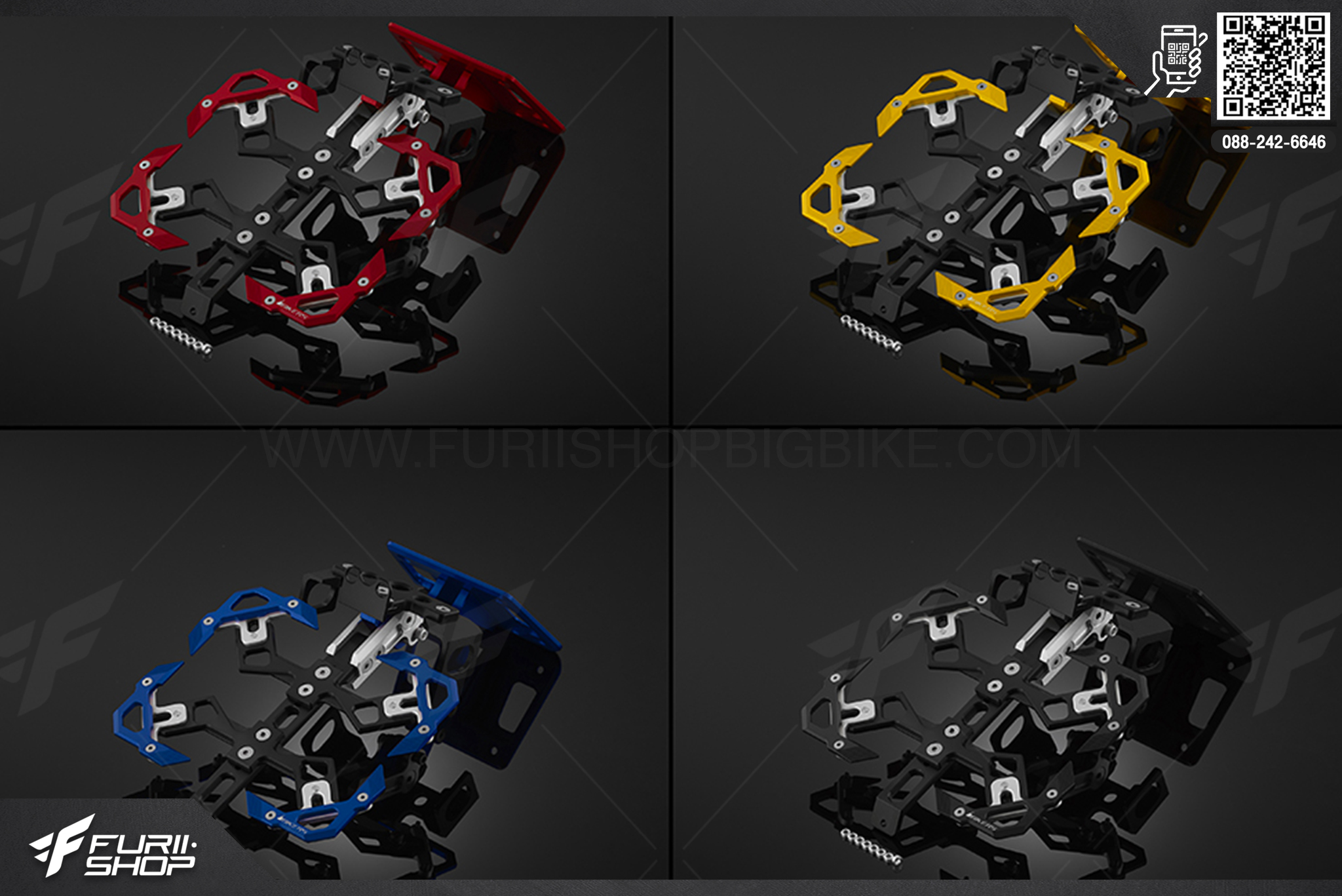 ท้ายสั้นพร้อมกรอบทะเบียน Adjustable license plate support Bikers Yamaha YZF-R3 (2019-2020)
