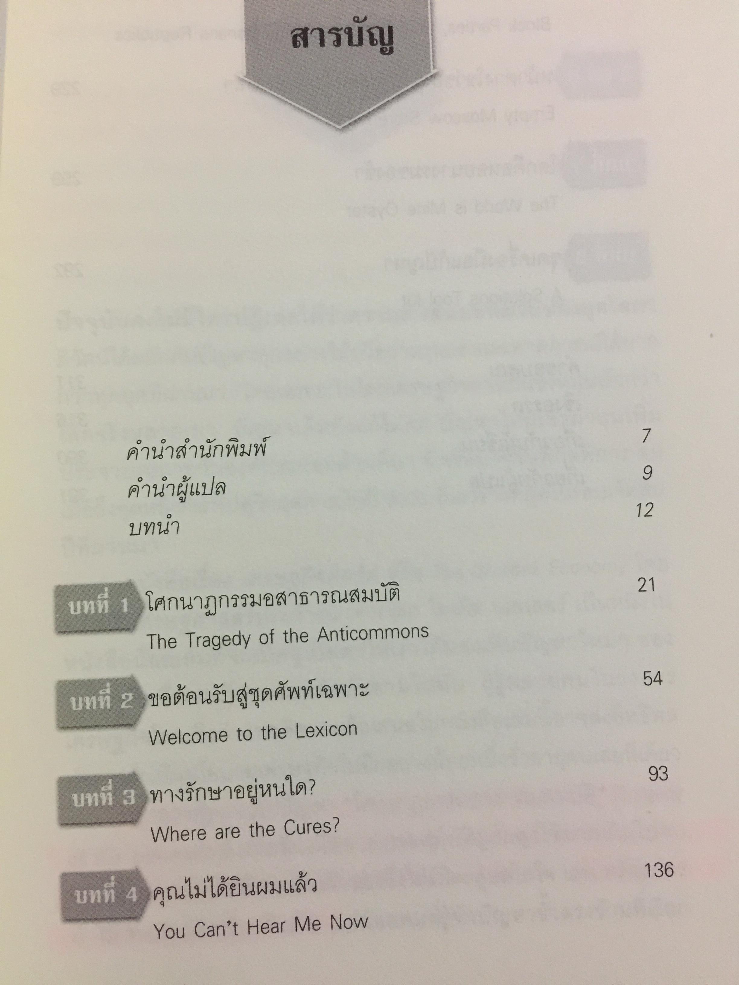 เศรษฐกิจติดขัด THE GRIDLOCK ECONOMY. เมื่อคนมีกรรมสิทธิ์เก็บขอบเขต กลไกตลาดอาจพังทลาย นวัตกรรมชะงักงัน ผู้เขียน Michael Heller ผู้แปล สฤณี อาชวานันทกุล 1,500 กรัม