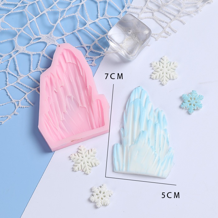ภูเขาน้ำแข็งมูสเค้กซิลิโคนแม่พิมพ์วุ้น