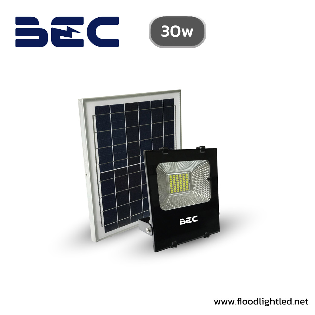 สปอร์ตไลท์ LED โซล่าเซลล์ 30w BEC CHEETAH