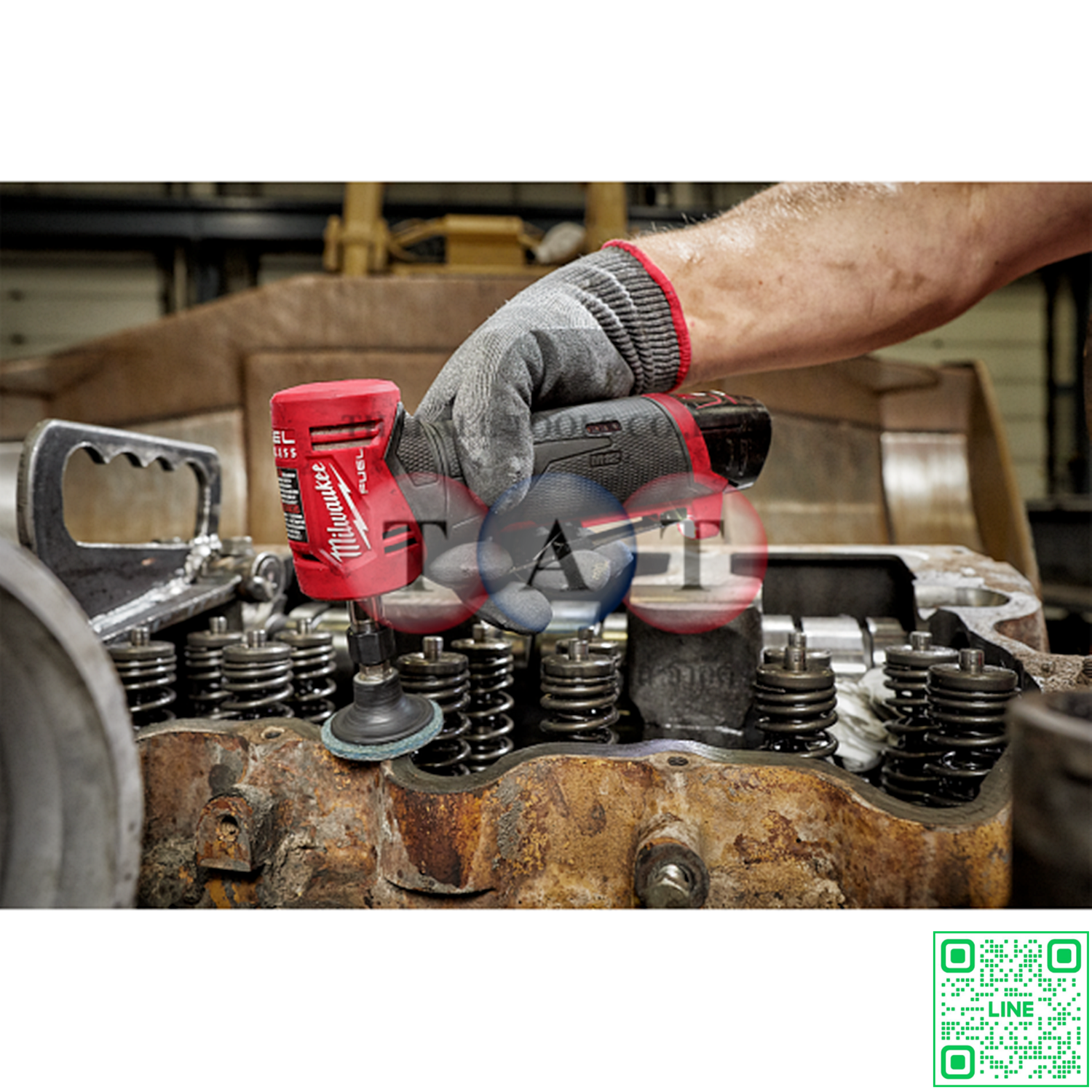 Milwaukee M12 FUEL Right Angle Die Grinder FDGA-0 | เครื่องเจียร์มุมไร้สาย ทรงพลัง