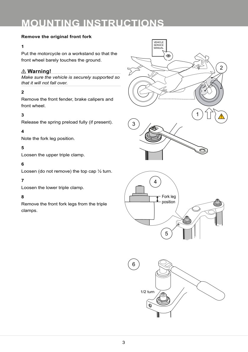 สปริงโช้คหน้า Ohlins FKS226 For Harley-Davidson FL Touring (Electra Glide, Street Glide, Road Glide, Ultra Classic) 2014-2016