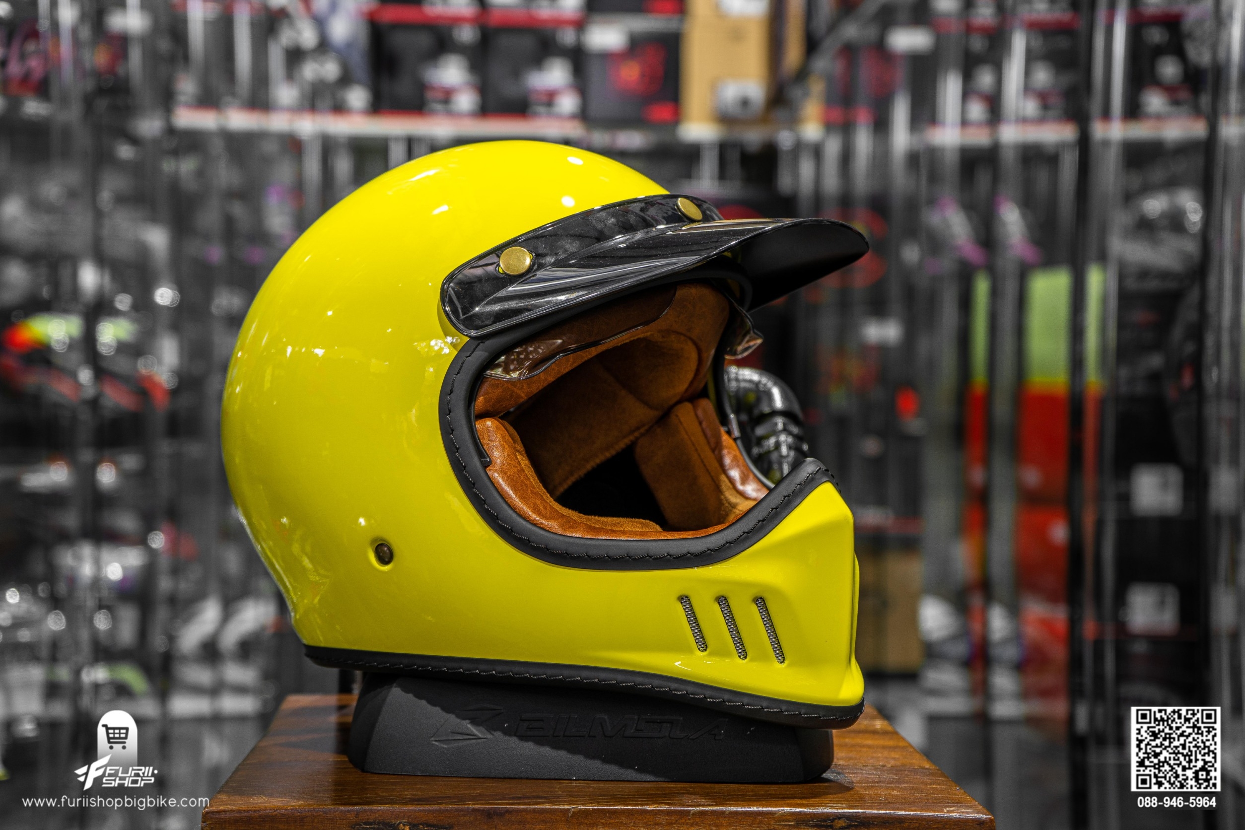 หมวกกันน็อค Bilmola RX100 Plain Yellow