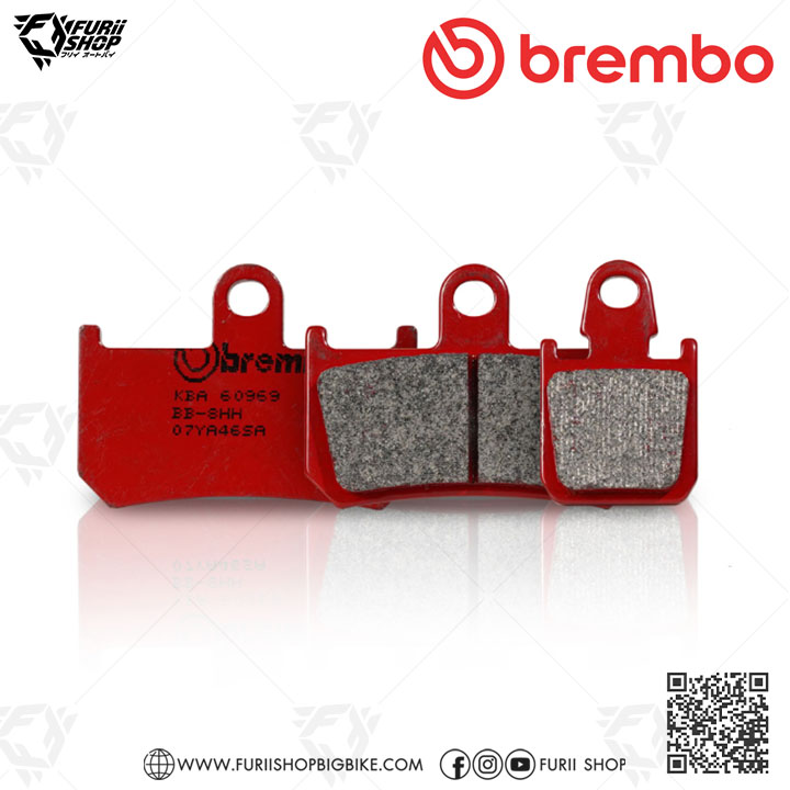 ผ้าเบรก Brembo (07YA46SA) : for YAMAHA : R1 / MT-01 / V-MAX