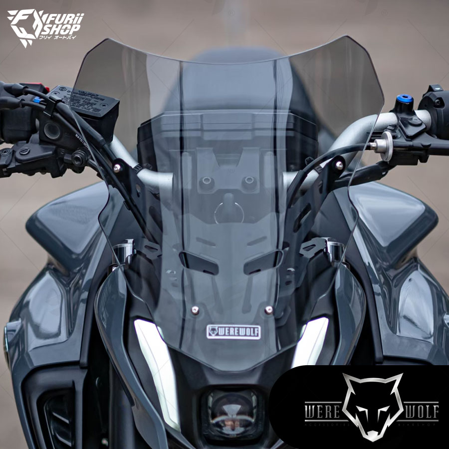 ชิลด์หน้า Were Wolf GT-03 Smoke M530 : for Yamaha MT07 2018-2022