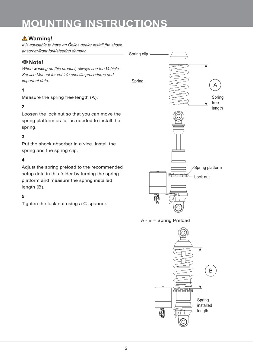 โช๊คหลังแต่ง Ohlins DMX0000 For KTM SX-E 5 ปี 2020-2023