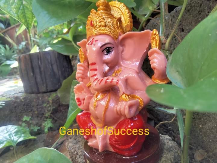 พระพิฆเนศปางเศรษฐี เรซิ่น สูง 5 นิ้ว มีหลายสี