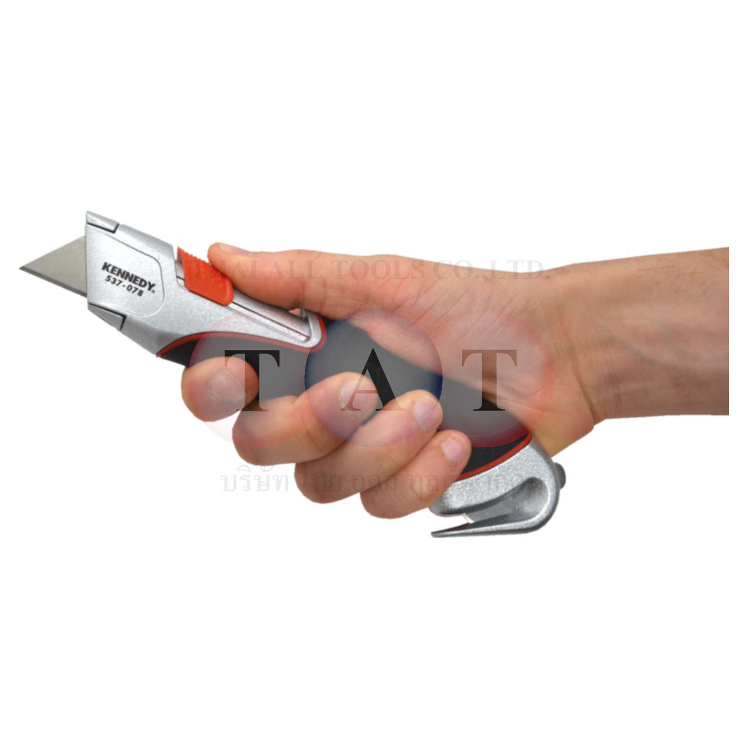 มีด AUTO RETRACTABLE SAFETY KNIFE C/W STRAP/TAPE CUTTER KENNEDY