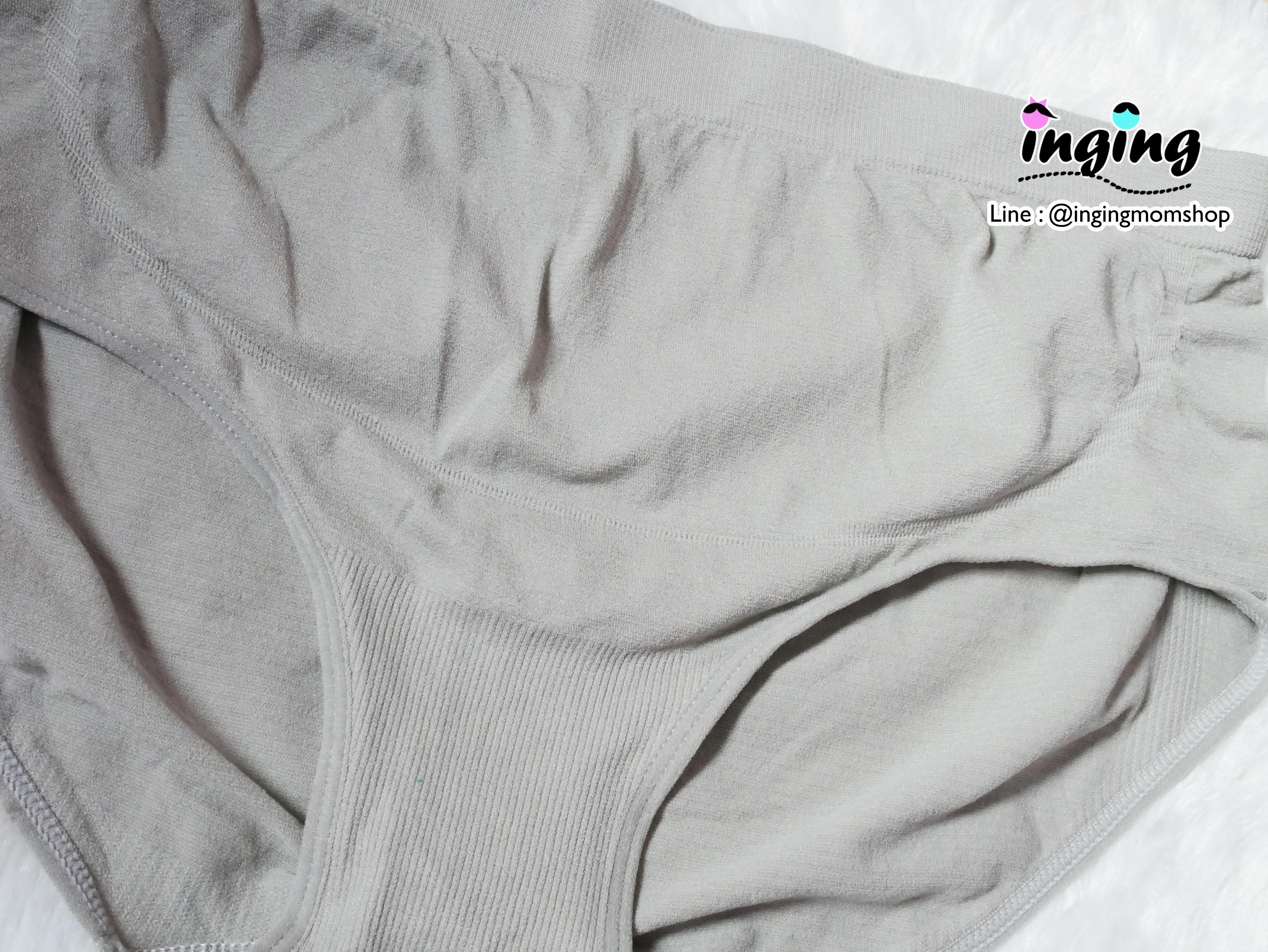 J1103_[Size-F-สีเทา]_กางเกงในคนท้อง