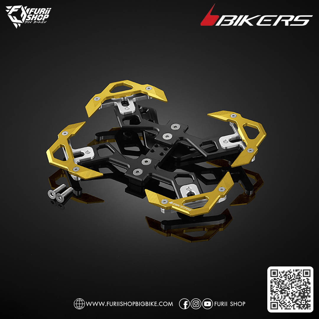 กรอบป้ายทะเบียน รุ่นพรีเมียม 01 Bikers Premium Rear License Support 01 (L0014) : for Lambretta G350
