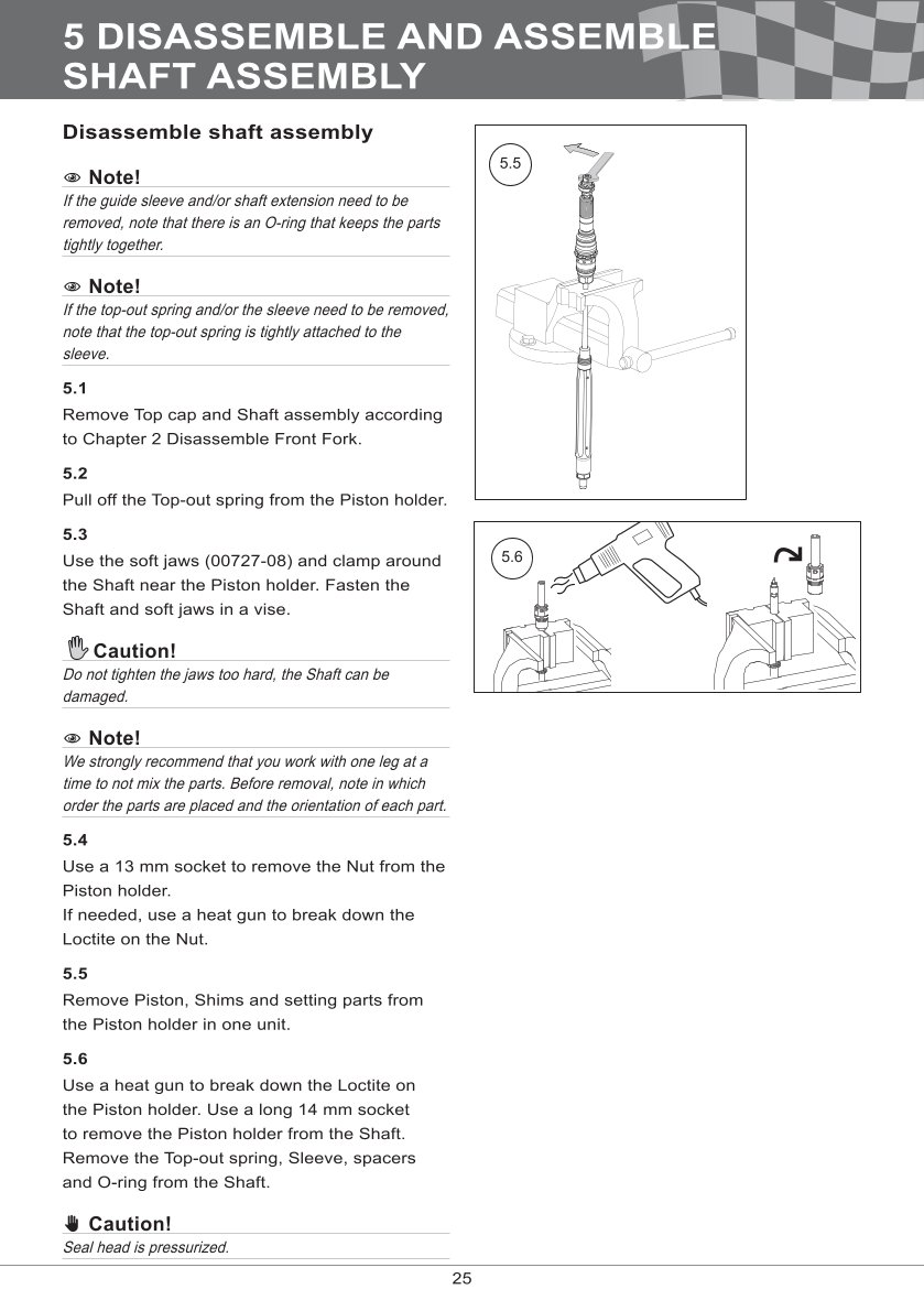 โช้คหน้า OHLINS FGR252 FOR Yamaha YZF R6 2017-2024