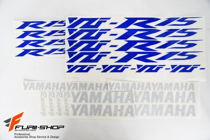 สติ๊กเกอร์ขอบล้อใน สีน้ำเงิน ขาว FOR YAMAHA R15